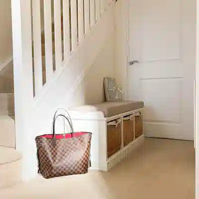 Полка-корзина для ванной угловая 3 яруса хром